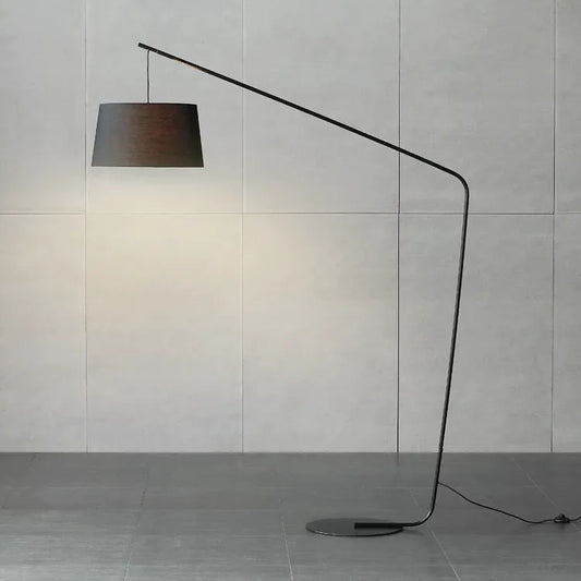 Modern Minimalist Arc Floor Lamp | Black Overarching Reading Light