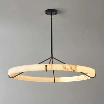 Lustre tambour 20 po en coquille de Capiz