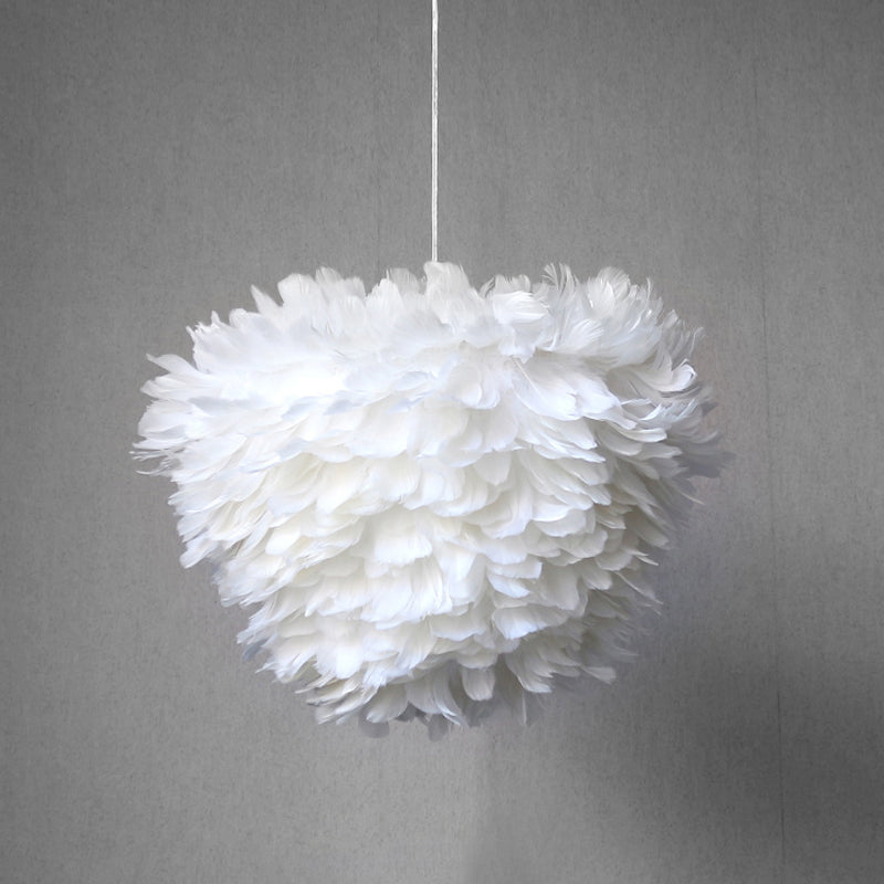 White Feather Pendant Light | Luxury Cloud Chandelier