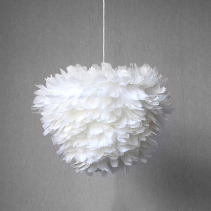 White Feather Pendant Light | Luxury Cloud Chandelier