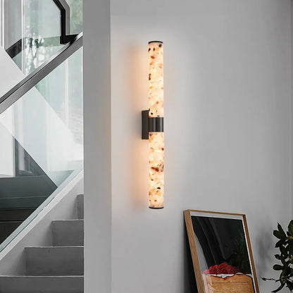 Modern Brass & Terrazzo Wall Sconce | E12 Single/Double Head Lighting