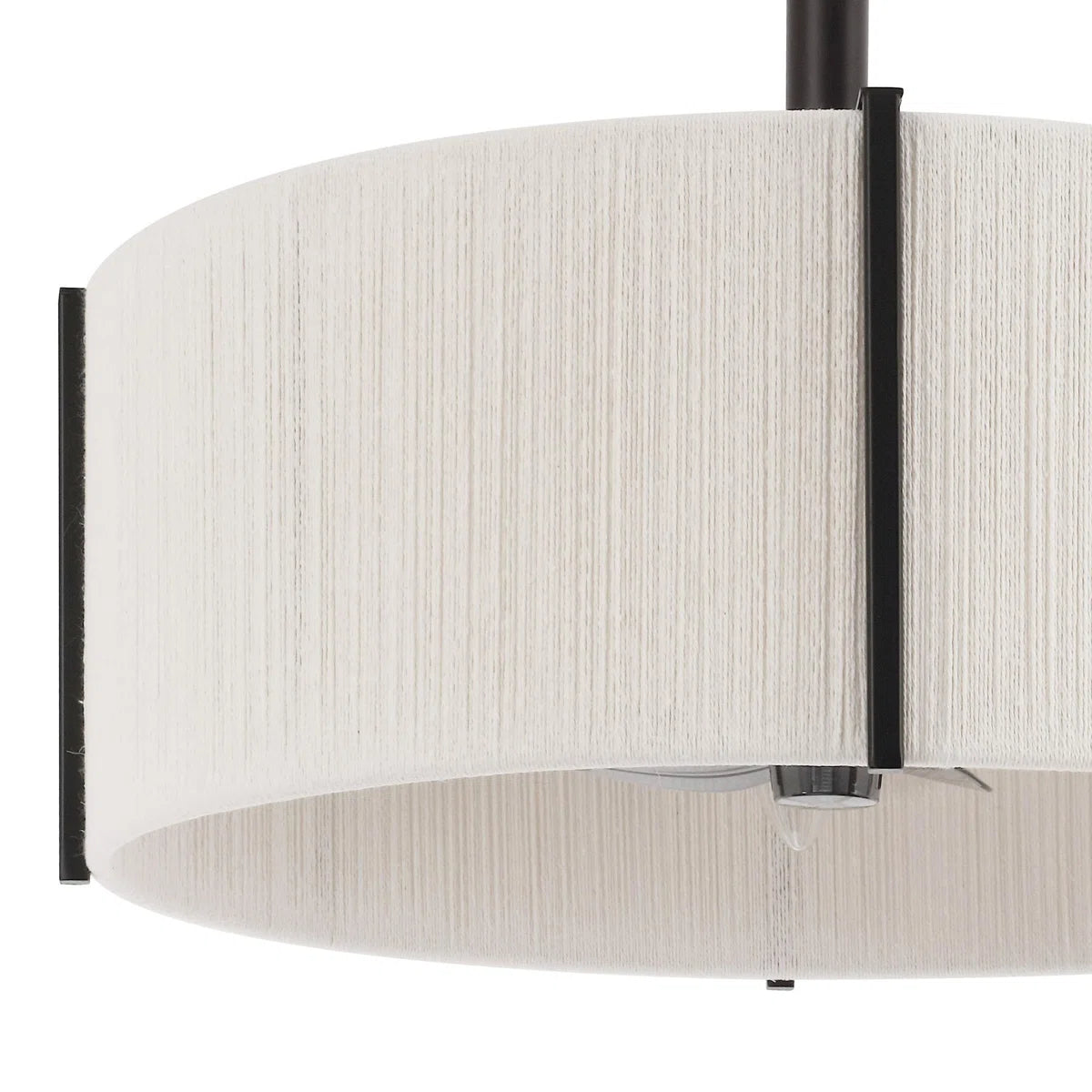 Black Farmhouse Fandelier with Light | Modern Black Ceiling Fan