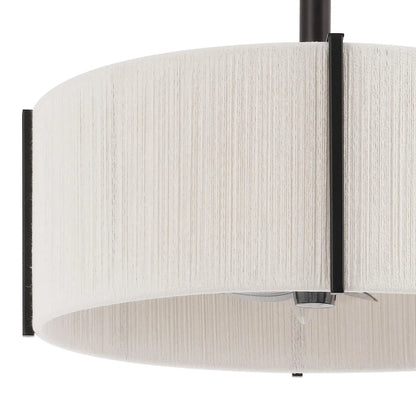 Black Farmhouse Fandelier with Light | Modern Black Ceiling Fan