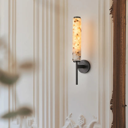 Modern Brass & Terrazzo Wall Sconce | E12 Single/Double Head Lighting