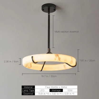 Lustre tambour 20 po en coquille de Capiz