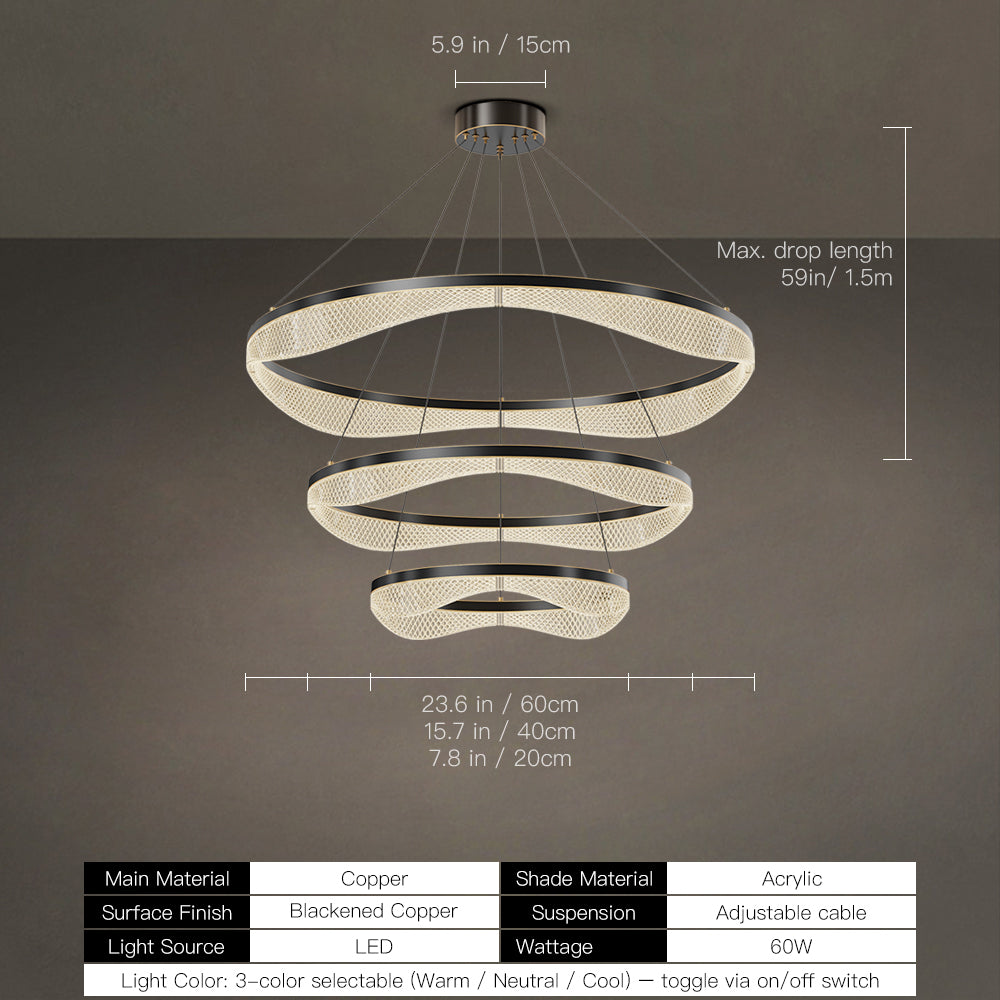 Lustre tambour 20 po en coquille de Capiz