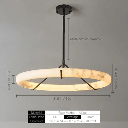 Lustre tambour 20 po en coquille de Capiz