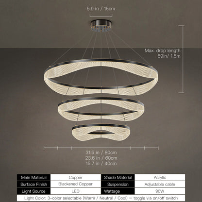 Lustre tambour 20 po en coquille de Capiz