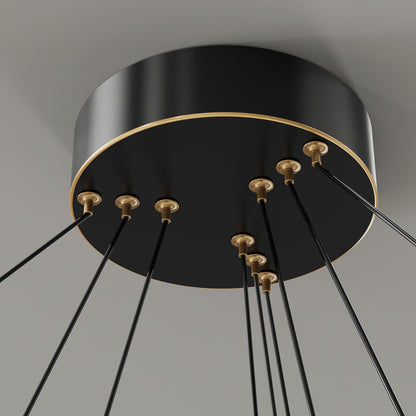 Lustre tambour 20 po en coquille de Capiz