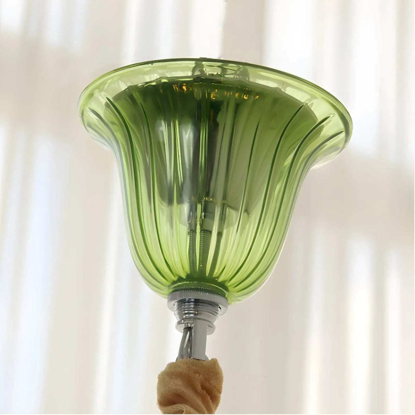 Murano Style Glass Chandelier | Italian Retro Vintage Lighting