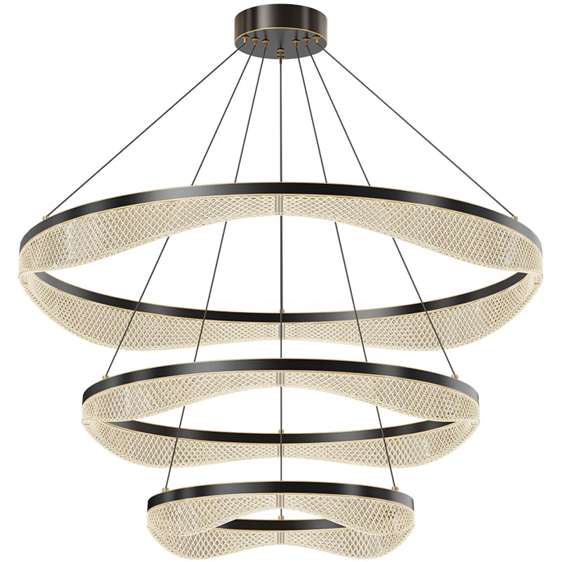 Lustre tambour 20 po en coquille de Capiz