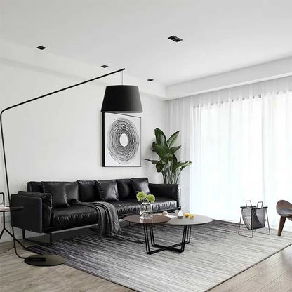 Modern Minimalist Arc Floor Lamp | Black Overarching Reading Light