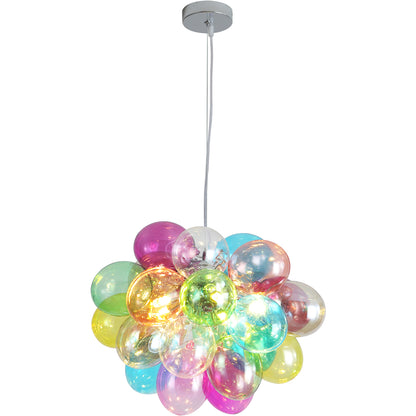 Colorful Glass Chandelier for Bedroom, Playroom and Nursery