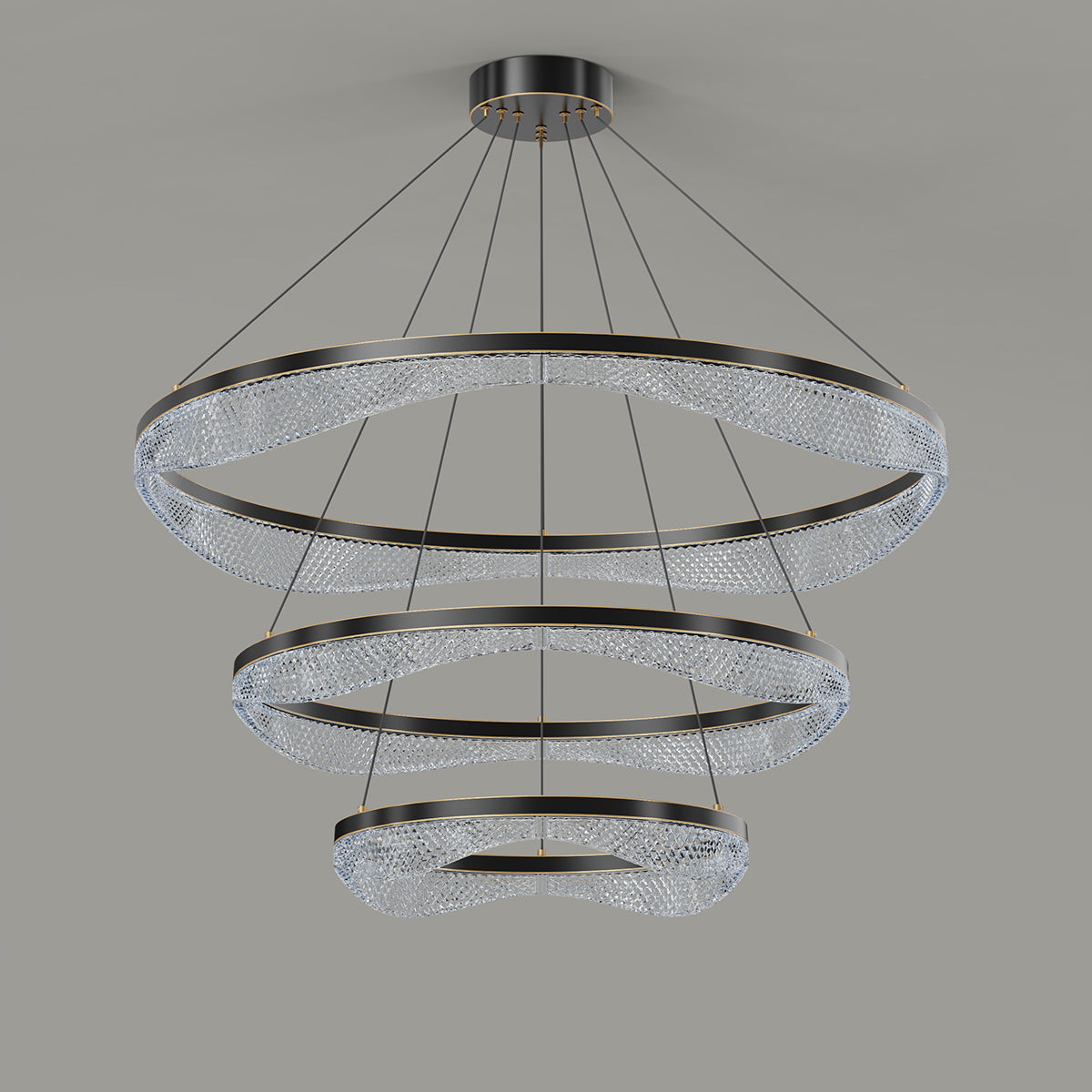 Lustre tambour 20 po en coquille de Capiz