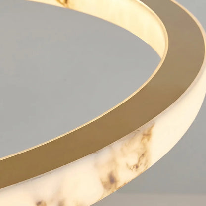 Lustre tambour 20 po en coquille de Capiz