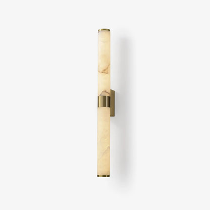 Brass Alabaster Wall Sconce | Luxury Linear Architectural Vanity Light