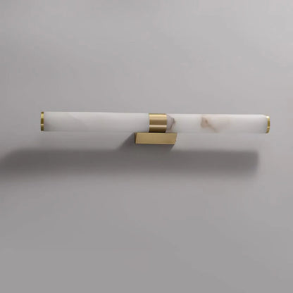 Brass Alabaster Wall Sconce | Luxury Linear Architectural Vanity Light