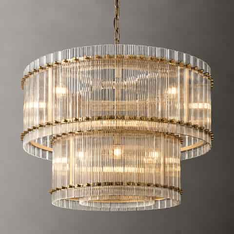 Wholesale Crystal Drum Chandelier for Hospitality Projects thumbnail 9
