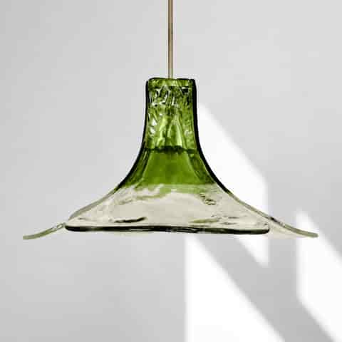 Textured Glass Flower Pendant Light for Wholesale Lighting Collections, Hospitality Projects and Residential Interiors