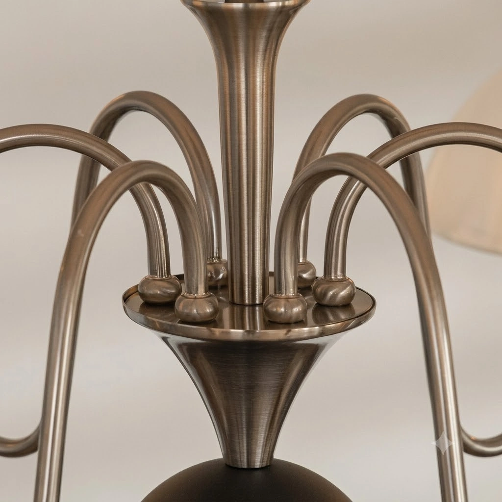 Capiz Shell Shade Chandelier with Antique Brass Arms | 5, 6 & 8 Light