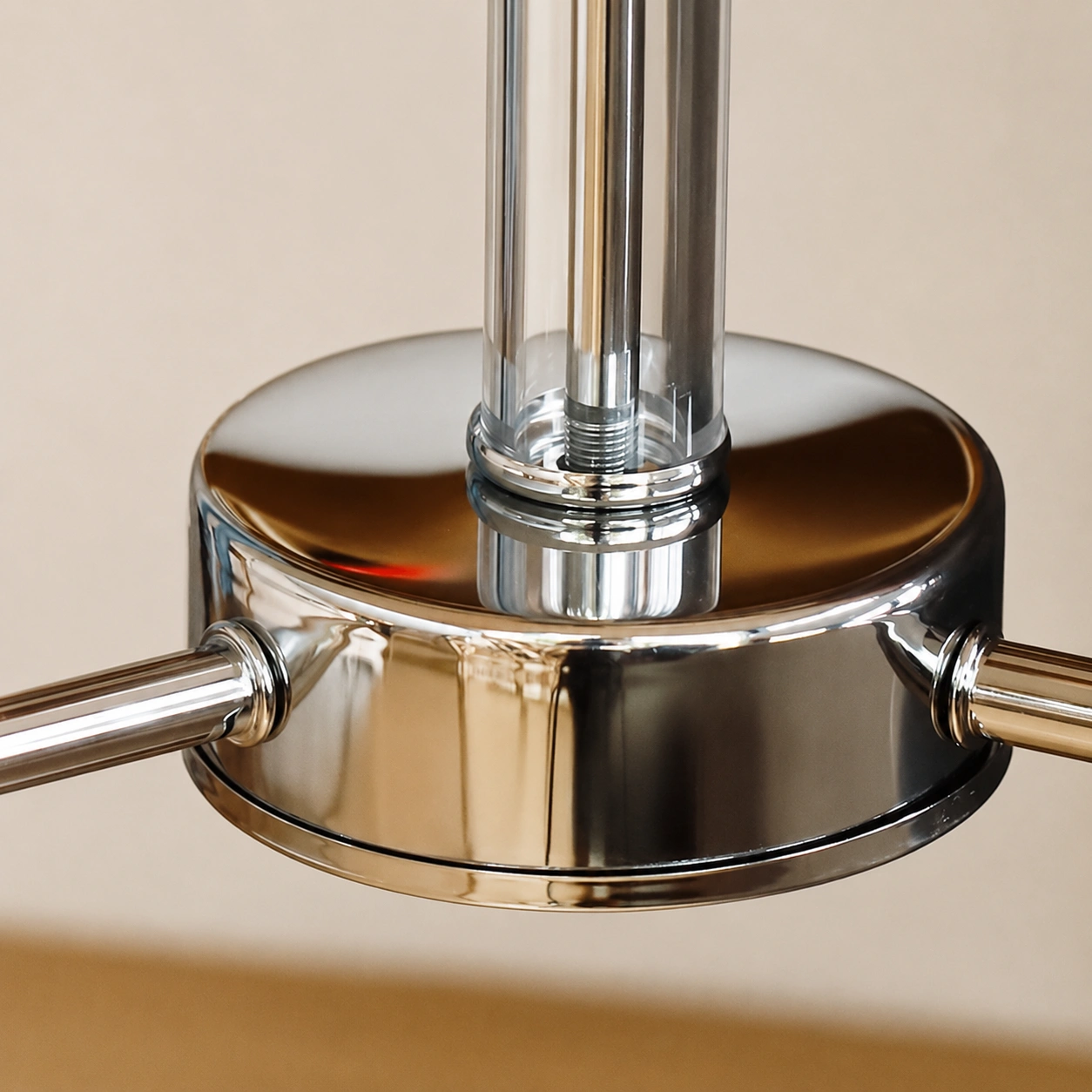 Mid-Century Modern Opal Glass Sputnik Chandelier in Polished Chrome