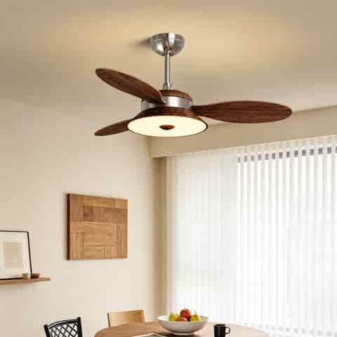 Wood-Look LED Ceiling Fan | Decorative Lighting OEM Manufacturers & Bedroom Ceiling Lights Wholesale Supplier thumbnail 4