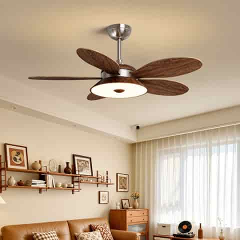 Wood-Look LED Ceiling Fan | Decorative Lighting OEM Manufacturers & Bedroom Ceiling Lights Wholesale Supplier thumbnail 2