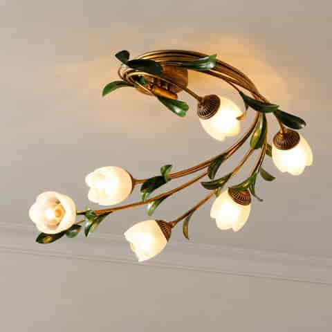 Botanical Floral Ceiling Light OEM Manufacturer | Zhongshan Decorative Lighting Wholesale Supplier thumbnail 3