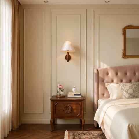 Glowing Capiz shell wall sconce with dark wood body and warm ambient light